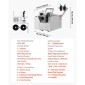 VEVOR Auto Heat-Shrink Tube Cutter, Καλωδιακή μηχανή κοπής σωλήνων με πλάτος κοπής 1mm-85mm, 0,1mm-99999,9mm μήκος, Αυτόματος κόφτης σωλήνων για θερμοσυστελλόμενο σωλήνα, σωλήνας υαλοβάμβακα, καλώδιο, κίτρινοι σωλήνες κεριού