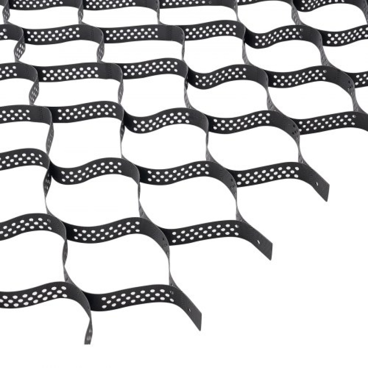 VEVOR Gravel Grid, 2 inch Depth, 17,06 x 8,86 FT / 5200 x 2700 mm, 1880 LBS Per Sq ft Grass Ground Retainer, Permeable Geo Grids Driveway Stabilization, for Garden, Patio, Walkway, RV Parking Slopes