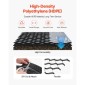 VEVOR Gravel Grid, 2 inch Depth, 17,06 x 8,86 FT / 5200 x 2700 mm, 1880 LBS Per Sq ft Grass Ground Retainer, Permeable Geo Grids Driveway Stabilization, for Garden, Patio, Walkway, RV Parking Slopes