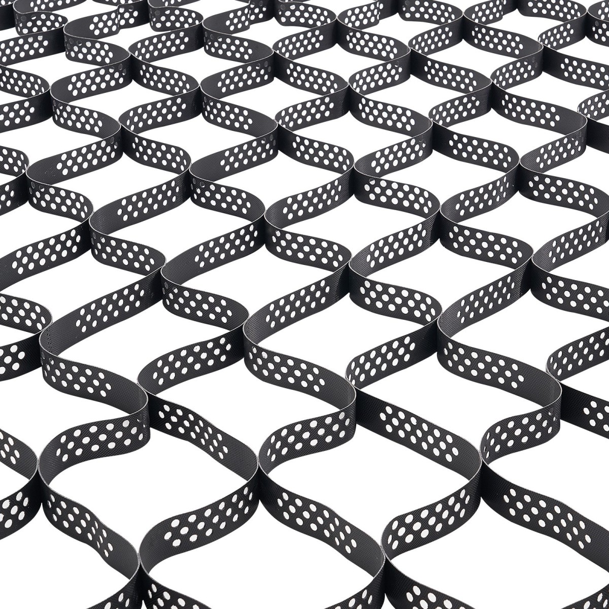VEVOR Gravel Grid, 2 Inch Depth, 16,4 x 6,5 FT / 5000 x 1980 mm, 1880 LBS Per Sq ft Grass Ground Retainer, Permeable Geo Grids Driveway Stabilization, for Garden, Patio, Walkway, RV Parking Slopes