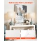 VEVOR Drum Lamp Shade 2 Set, 16 in Top x 16 in Bottom x 12 in High, Large Lampshade with Harp, Ανταλλακτικό φωτιστικό για επιτραπέζια φωτιστικά Φωτιστικά δαπέδου Κρεμαστά φώτα, Απαιτείται εύκολη συναρμολόγηση (εκρού)