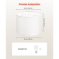 VEVOR Drum Lamp Shade 2 Set, 16 in Top x 16 in Bottom x 12 in High, Large Lampshade with Harp, Ανταλλακτικό φωτιστικό για επιτραπέζια φωτιστικά Φωτιστικά δαπέδου Κρεμαστά φώτα, Απαιτείται εύκολη συναρμολόγηση (εκρού)