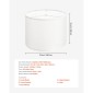 VEVOR Drum Lamp Shade 2 Set, 16 in Top x 16 in Bottom x 12 in High, Large Lampshade with Harp, Ανταλλακτικό φωτιστικό για επιτραπέζια φωτιστικά Φωτιστικά δαπέδου Κρεμαστά φώτα, Απαιτείται εύκολη συναρμολόγηση (εκρού)