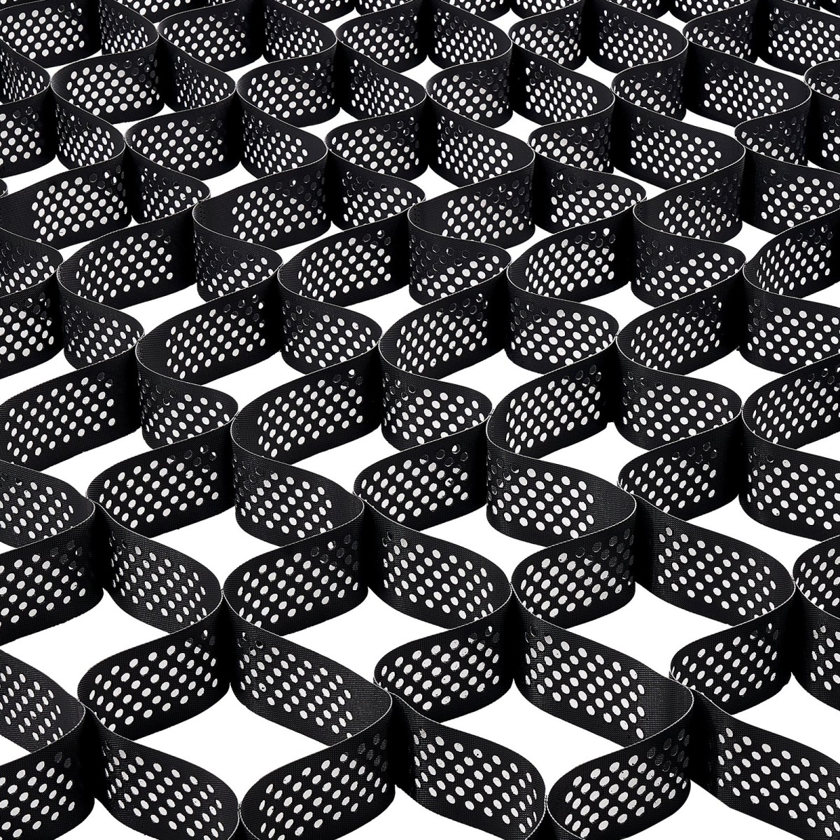 VEVOR Gravel Grid, 4 Inch Depth, 17,06 x 8,86 FT / 5200 x 2700 mm, 1880 LBS Per Sq ft Grass Ground Retainer, Permeable Geo Grids Driveway Stabilization, for Garden, Patio, Walkway, RV Parking Slopes