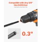 Τρυπάνι VEVOR τρυπάνι για φύτευση σετ 2, 40 x 220 mm & 80 x 300 mm, σπειροειδή τρυπάνια για τρυπάνια 3/8 ιντσών, Εργαλείο φυτευτή βολβών βαρέως τύπου, εξαρτήματα διάνοιξης οπών για εκσκαφέα