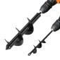 Τρυπάνι VEVOR τρυπάνι για φύτευση σετ 2, 40 x 220 mm & 80 x 300 mm, σπειροειδή τρυπάνια για τρυπάνια 3/8 ιντσών, Εργαλείο φυτευτή βολβών βαρέως τύπου, εξαρτήματα διάνοιξης οπών για εκσκαφέα