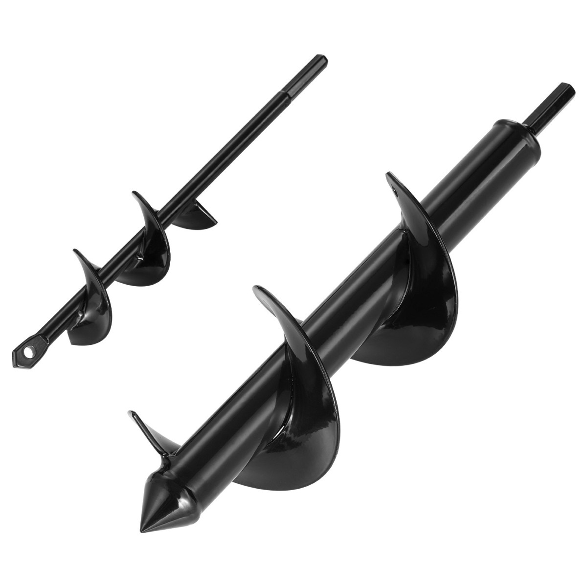 Τρυπάνι VEVOR τρυπάνι για φύτευση σετ 2, 40 x 220 mm & 80 x 300 mm, σπειροειδή τρυπάνια για τρυπάνια 3/8 ιντσών, Εργαλείο φυτευτή βολβών βαρέως τύπου, εξαρτήματα διάνοιξης οπών για εκσκαφέα