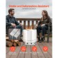 VEVOR Fire Pit Stand for Solo Solo Bonfire, Δαχτυλίδι 49,5 cm Smokeless Fire Pit, Αξεσουάρ πλαισίου στήριξης εστίας τζακιού από ανοξείδωτο ατσάλι, φορητό εργαλείο θήκης εξωτερικού χώρου για τζάκι