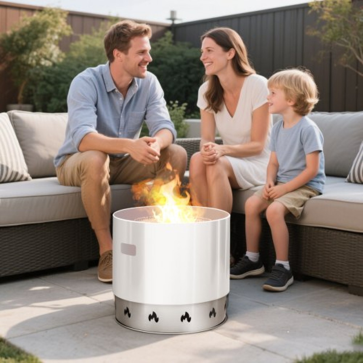 VEVOR Fire Pit Stand for Solo Solo Bonfire, Δαχτυλίδι 49,5 cm Smokeless Fire Pit, Αξεσουάρ πλαισίου στήριξης εστίας τζακιού από ανοξείδωτο ατσάλι, φορητό εργαλείο θήκης εξωτερικού χώρου για τζάκι