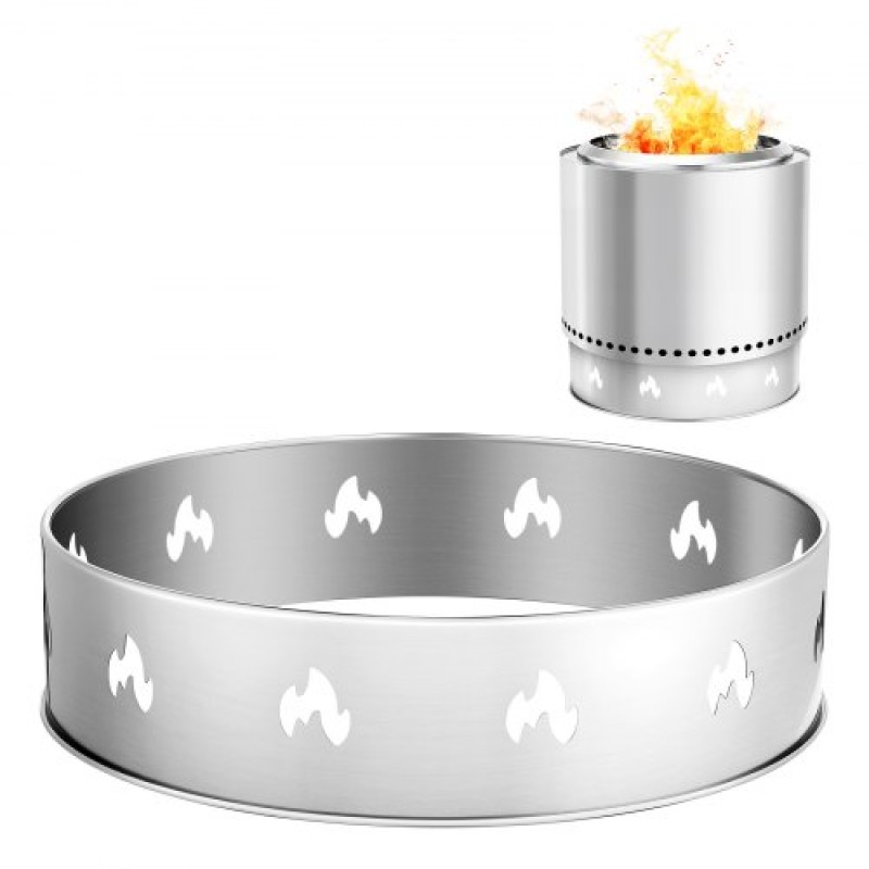 VEVOR Fire Pit Stand for Solo Solo Bonfire, Δαχτυλίδι 49,5 cm Smokeless Fire Pit, Αξεσουάρ πλαισίου στήριξης εστίας τζακιού από ανοξείδωτο ατσάλι, φορητό εργαλείο θήκης εξωτερικού χώρου για τζάκι