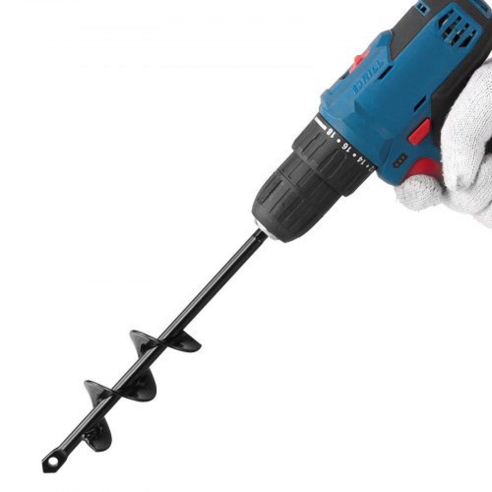 VEVOR Auger Drill Bit 1.57 x 8.67 in Earth Spiral Post Hole Digger Planter Tool