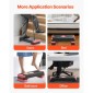 VEVOR Aerobic Step Platform, Aerobic Stepper προπόνησης 28 ιντσών, ρυθμιζόμενο ύψος προπόνησης γυμναστικής Step Deck Trainer με 4 ανυψωτικά, Αντιολισθητικός πάγκος επιφανείας για Home Gym Cardio Strength, κόκκινο