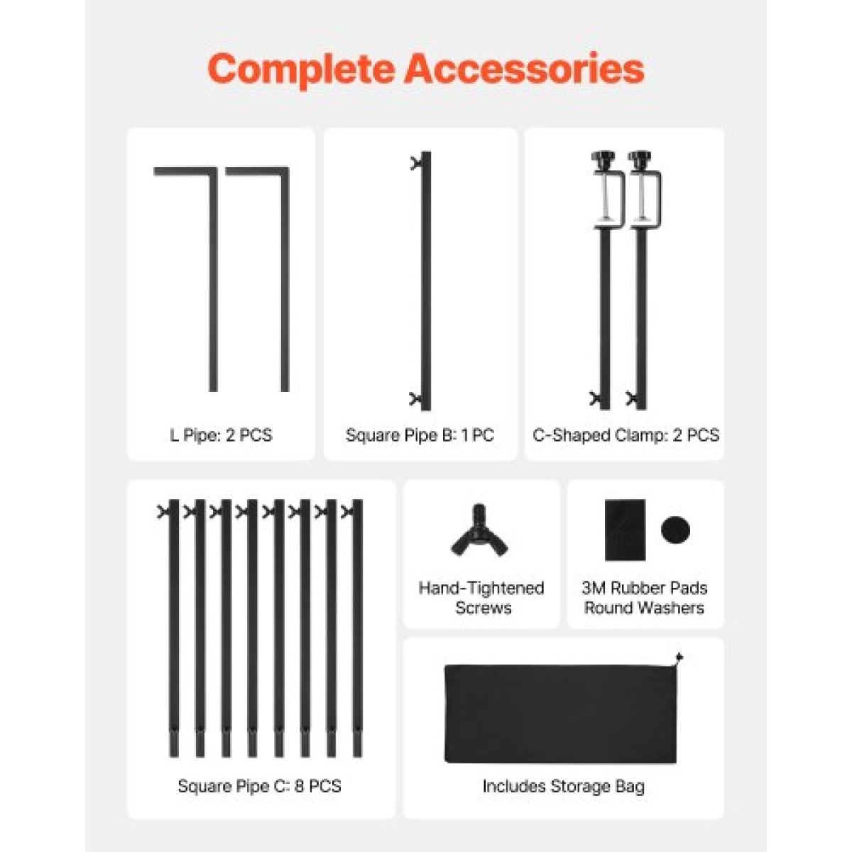 Βάση VEVOR Over The Table Rod με σφιγκτήρες, 13"-42" ψηλό & 28"-98" μήκος ρυθμιζόμενο, μεταλλική επιτραπέζια βάση καμάρας, επιτραπέζια καμάρα από μπαλόνι πλαίσιο για χριστουγεννιάτικα στολίδια πάρτι γενεθλίων γάμου, μαύρο