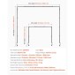 Βάση VEVOR Over The Table Rod με σφιγκτήρες, 13"-42" ψηλό & 28"-98" μήκος ρυθμιζόμενο, μεταλλική επιτραπέζια βάση καμάρας, επιτραπέζια καμάρα από μπαλόνι πλαίσιο για χριστουγεννιάτικα στολίδια πάρτι γενεθλίων γάμου, μαύρο