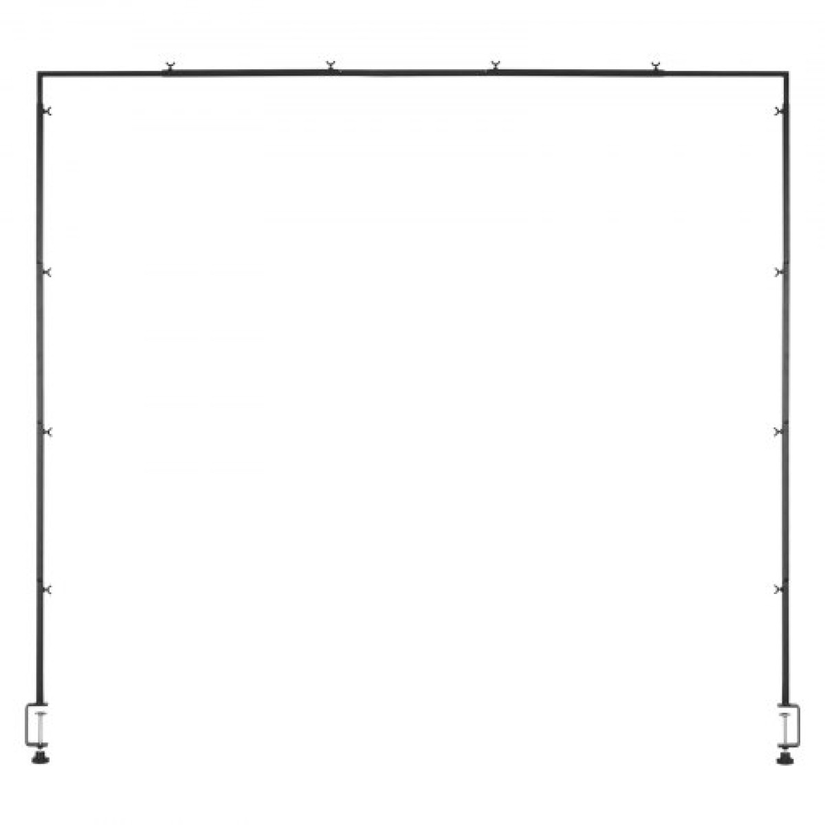 Βάση VEVOR Over The Table Rod με σφιγκτήρες, 13"-42" ψηλό & 28"-98" μήκος ρυθμιζόμενο, μεταλλική επιτραπέζια βάση καμάρας, επιτραπέζια καμάρα από μπαλόνι πλαίσιο για χριστουγεννιάτικα στολίδια πάρτι γενεθλίων γάμου, μαύρο