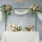 Βάση VEVOR Over The Table Rod με σφιγκτήρες, 13"-42" ψηλό & 28"-98" μήκος ρυθμιζόμενο, μεταλλική επιτραπέζια βάση καμάρας, επιτραπέζια καμάρα από μπαλόνι πλαίσιο για χριστουγεννιάτικα στολίδια πάρτι γενεθλίων γάμου, μαύρο
