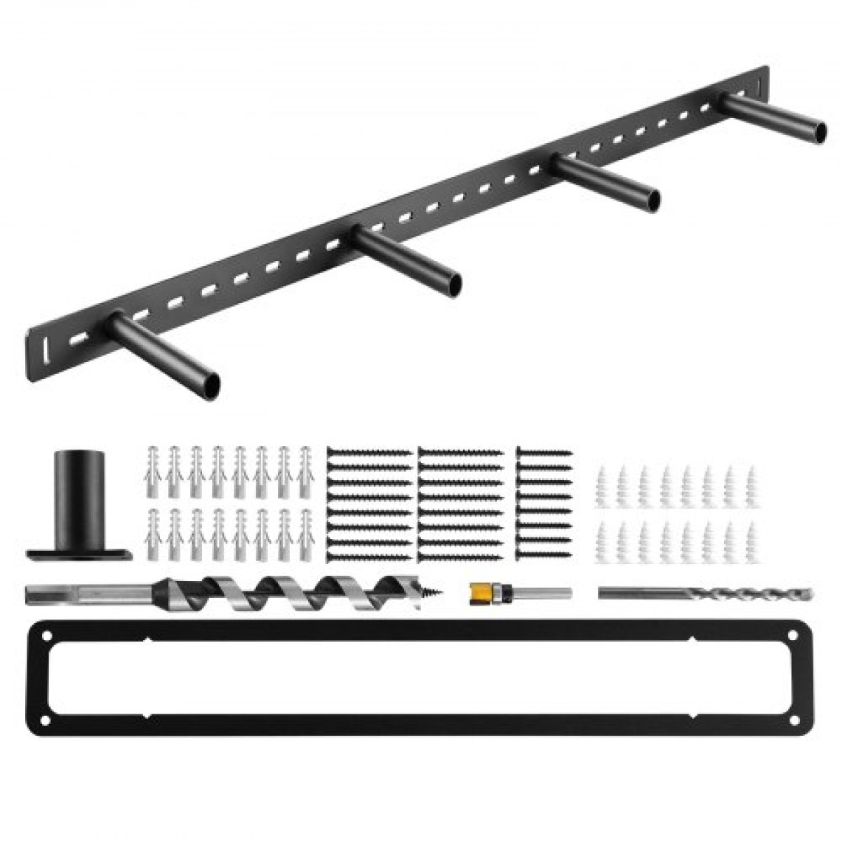 Πλωτό στήριγμα ραφιού VEVOR 1 Pack, 230 lbs/104 kg Χωρητικότητα βάρους, 43x6,2x1,5 ίντσες / 1092,2x157,4x38,1 mm, Υποστήριξη κρυφών βραχιόνων ραφιού βαρέως τύπου, Αόρατος πλωτός βραχίονας τοποθέτησης στον τοίχο
