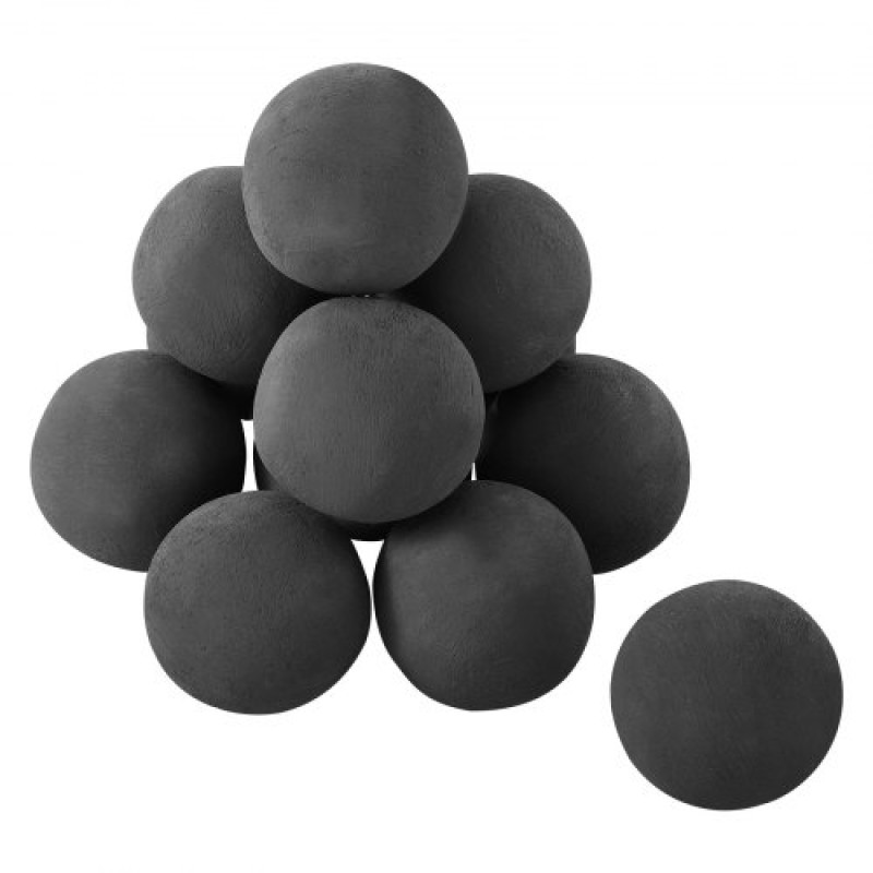 VEVOR 10 cm 12 Pcs Ceramic Fire Balls Round Fire Stones Reusable Lava Rocks