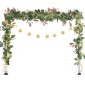 VEVOR Over The Table Rod Stand με σφιγκτήρες, 13"-42" Tall & 28"-98" Length Ρυθμιζόμενο, Μεταλλική επιτραπέζια βάση καμάρας με μπαστούνι, επιτραπέζιο μπαλόνι καμάρας πλαίσιο για Χριστουγεννιάτικα στολίδια γενεθλίων γάμου, χρυσό