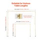 VEVOR Over The Table Rod Stand με σφιγκτήρες, 13"-42" Tall & 28"-98" Length Ρυθμιζόμενο, Μεταλλική επιτραπέζια βάση καμάρας με μπαστούνι, επιτραπέζιο μπαλόνι καμάρας πλαίσιο για Χριστουγεννιάτικα στολίδια γενεθλίων γάμου, χρυσό