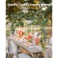 VEVOR Over The Table Rod Stand με σφιγκτήρες, 13"-42" Tall & 28"-98" Length Ρυθμιζόμενο, Μεταλλική επιτραπέζια βάση καμάρας με μπαστούνι, επιτραπέζιο μπαλόνι καμάρας πλαίσιο για Χριστουγεννιάτικα στολίδια γενεθλίων γάμου, χρυσό
