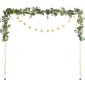 VEVOR Over The Table Rod Stand με σφιγκτήρες, 13"-42" Tall & 28"-98" Length Ρυθμιζόμενο, Μεταλλική επιτραπέζια βάση καμάρας με μπαστούνι, επιτραπέζιο μπαλόνι καμάρας πλαίσιο για Χριστουγεννιάτικα στολίδια γενεθλίων γάμου, χρυσό