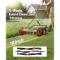 Χλοοκοπτική μηχανή γκαζόν VEVOR Push Reel 45 cm, 5 λεπίδες Χειροκίνητο Push Mower No Motor, 35- 62mm Ρυθμιζόμενο ύψος κοπής, Χλοοκοπτικά Walk-Behind with Grass Catcher Bag για πράσινο γρασίδι, δρόμους, αυλές