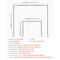 Βάση VEVOR Over The Table Rod με σφιγκτήρες, 13"-42" ψηλό & 28"-98" μήκος ρυθμιζόμενο, 2 πακέτα επιτραπέζια βάση καμάρας, επιτραπέζιο μπαλόνι καμάρας πλαίσιο για χριστουγεννιάτικα στολίδια πάρτι γενεθλίων γάμου, μαύρο