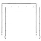 Βάση VEVOR Over The Table Rod με σφιγκτήρες, 13"-42" ψηλό & 28"-98" μήκος ρυθμιζόμενο, 2 πακέτα επιτραπέζια βάση καμάρας, επιτραπέζιο μπαλόνι καμάρας πλαίσιο για χριστουγεννιάτικα στολίδια πάρτι γενεθλίων γάμου, μαύρο