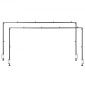 Βάση VEVOR Over The Table Rod με σφιγκτήρες, 13"-42" ψηλό & 28"-98" μήκος ρυθμιζόμενο, 2 πακέτα επιτραπέζια βάση καμάρας, επιτραπέζιο μπαλόνι καμάρας πλαίσιο για χριστουγεννιάτικα στολίδια πάρτι γενεθλίων γάμου, μαύρο