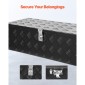 Κουτί εργαλείων κρεβατιού φορτηγού VEVOR Heavy Duty, Εργαλειοθήκη με ρίγες επιμεταλλωμένη με πλαϊνή λαβή και κλειδαριά κλειδαριάς, θήκη εργαλειοθήκης αποθήκευσης για τρέιλερ, Pickup, RV, 30"x13"x9.6"(762x330.2x243.84mm)