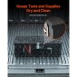 Κουτί εργαλείων κρεβατιού φορτηγού VEVOR Heavy Duty, Εργαλειοθήκη με ρίγες επιμεταλλωμένη με πλαϊνή λαβή και κλειδαριά κλειδαριάς, θήκη εργαλειοθήκης αποθήκευσης για τρέιλερ, Pickup, RV, 30"x13"x9.6"(762x330.2x243.84mm)