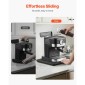 Slider συσκευής VEVOR, μικρός 10,5 x 13 ιντσών, κυλιόμενος συρόμενος δίσκος με αθόρυβους ελαστικούς τροχούς & κούφια λαβή, εύκολος καθαρισμός, κυλιόμενος δίσκος συσκευής για καφετιέρα, πάγκος κουζίνας, μαύρος