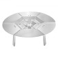 VEVOR Fire Pit Heat Delector for Solo Solo Yukon, 635 mm Bonfire Round for Wood Burning Fire Pit, 304 Ανοξείδωτος διαχύτης θερμότητας, Αποσπώμενο κάλυμμα καυστήρα Αξεσουάρ κάμπινγκ