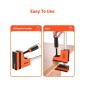 VEVOR Bar Clamps for Woodworking, 2-Pack 60,96 cm Σετ παράλληλων σφιγκτήρων, F-Clamp με όριο φορτίου 680 kg, ομοιόμορφη πίεση, πλαστικό υψηλής αντοχής και ανθρακούχο χάλυβα, για κατεργασία ξύλου μεταλλουργία, πορτοκαλί
