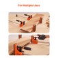 VEVOR Bar Clamps for Woodworking, 2-Pack 60,96 cm Σετ παράλληλων σφιγκτήρων, F-Clamp με όριο φορτίου 680 kg, ομοιόμορφη πίεση, πλαστικό υψηλής αντοχής και ανθρακούχο χάλυβα, για κατεργασία ξύλου μεταλλουργία, πορτοκαλί