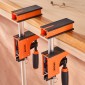 VEVOR Bar Clamps for Woodworking, 2-Pack 60,96 cm Σετ παράλληλων σφιγκτήρων, F-Clamp με όριο φορτίου 680 kg, ομοιόμορφη πίεση, πλαστικό υψηλής αντοχής και ανθρακούχο χάλυβα, για κατεργασία ξύλου μεταλλουργία, πορτοκαλί