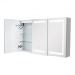 Ντουλάπι φαρμάκου VEVOR Lighted Medicine με καθρέφτη, 100 x 60 cm Επιτοίχιο, 3 Color Dimmable LED Medicine ντουλάπι με σκληρυμένο γυαλί καθρέφτη, λειτουργία μνήμης/2 ρυθμιζόμενα ράφια/πρίζες & USB