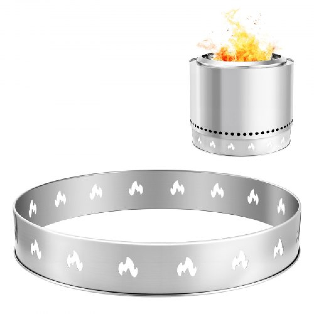 VEVOR Fire Pit Stand for Solo Solo Bonfire, 68,6 cm Smokeless Fire Pit Ring, Ανοξείδωτο ατσάλι Τζάκι Αξεσουάρ πλαισίου στήριξης εστίας Ranger, Φορητό Εργαλεία βάσης για υπαίθριο κάμπινγκ για τζάκι