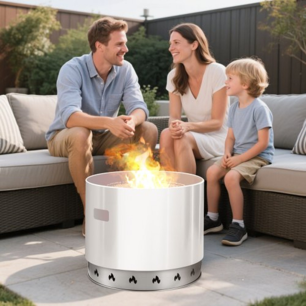 VEVOR Fire Pit Stand for Solo Solo Bonfire, 68,6 cm Smokeless Fire Pit Ring, Ανοξείδωτο ατσάλι Τζάκι Αξεσουάρ πλαισίου στήριξης εστίας Ranger, Φορητό Εργαλεία βάσης για υπαίθριο κάμπινγκ για τζάκι