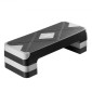 VEVOR Aerobic Step Platform, Aerobic Stepper προπόνησης 28 ιντσών, ρυθμιζόμενο ύψος προπόνησης γυμναστικής Step Deck Trainer με 4 ανυψωτικά, Αντιολισθητικός πάγκος επιφάνειας για Home Gym Cardio Strength, Γκρι