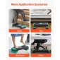 VEVOR Aerobic Step Platform, Aerobic Stepper προπόνησης 28 ιντσών, ρυθμιζόμενο ύψος γυμναστικής Step Deck Trainer με 4 ανυψωτικά, αντιολισθητικός πάγκος επιφανείας για Home Gym Cardio Strength, Πράσινο