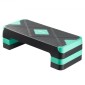 VEVOR Aerobic Step Platform, Aerobic Stepper προπόνησης 28 ιντσών, ρυθμιζόμενο ύψος γυμναστικής Step Deck Trainer με 4 ανυψωτικά, αντιολισθητικός πάγκος επιφανείας για Home Gym Cardio Strength, Πράσινο