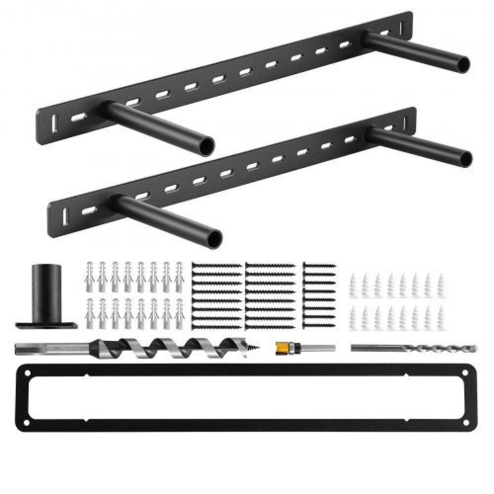 VEVOR 2 Pcs Shelf Bracket 22 inch / 558.4 mm Heavy Duty Floating Shelf Brackets