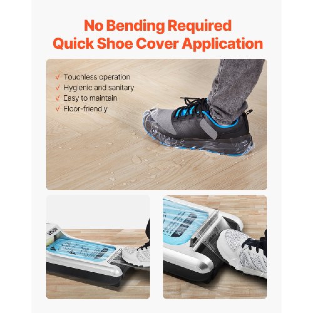 VEVOR Shoe Cover Machine Automatic Shoe Cover Dispenser Fits Up to US 11