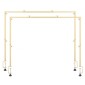 VEVOR Over The Table Rod Stand με σφιγκτήρες, 13"-42" ψηλό & 28"-98" μήκος ρυθμιζόμενο, 2 πακέτα επιτραπέζια βάση καμάρας, επιτραπέζια καμάρα σκελετό με μπαλόνι για χριστουγεννιάτικα στολίδια πάρτι γενεθλίων γάμου, χρυσό