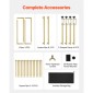 VEVOR Over The Table Rod Stand με σφιγκτήρες, 13"-42" ψηλό & 28"-98" μήκος ρυθμιζόμενο, 2 πακέτα επιτραπέζια βάση καμάρας, επιτραπέζια καμάρα σκελετό με μπαλόνι για χριστουγεννιάτικα στολίδια πάρτι γενεθλίων γάμου, χρυσό