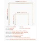 VEVOR Over The Table Rod Stand με σφιγκτήρες, 13"-42" ψηλό & 28"-98" μήκος ρυθμιζόμενο, 2 πακέτα επιτραπέζια βάση καμάρας, επιτραπέζια καμάρα σκελετό με μπαλόνι για χριστουγεννιάτικα στολίδια πάρτι γενεθλίων γάμου, χρυσό