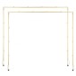 VEVOR Over The Table Rod Stand με σφιγκτήρες, 13"-42" ψηλό & 28"-98" μήκος ρυθμιζόμενο, 2 πακέτα επιτραπέζια βάση καμάρας, επιτραπέζια καμάρα σκελετό με μπαλόνι για χριστουγεννιάτικα στολίδια πάρτι γενεθλίων γάμου, χρυσό