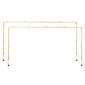 VEVOR Over The Table Rod Stand με σφιγκτήρες, 13"-42" ψηλό & 28"-98" μήκος ρυθμιζόμενο, 2 πακέτα επιτραπέζια βάση καμάρας, επιτραπέζια καμάρα σκελετό με μπαλόνι για χριστουγεννιάτικα στολίδια πάρτι γενεθλίων γάμου, χρυσό